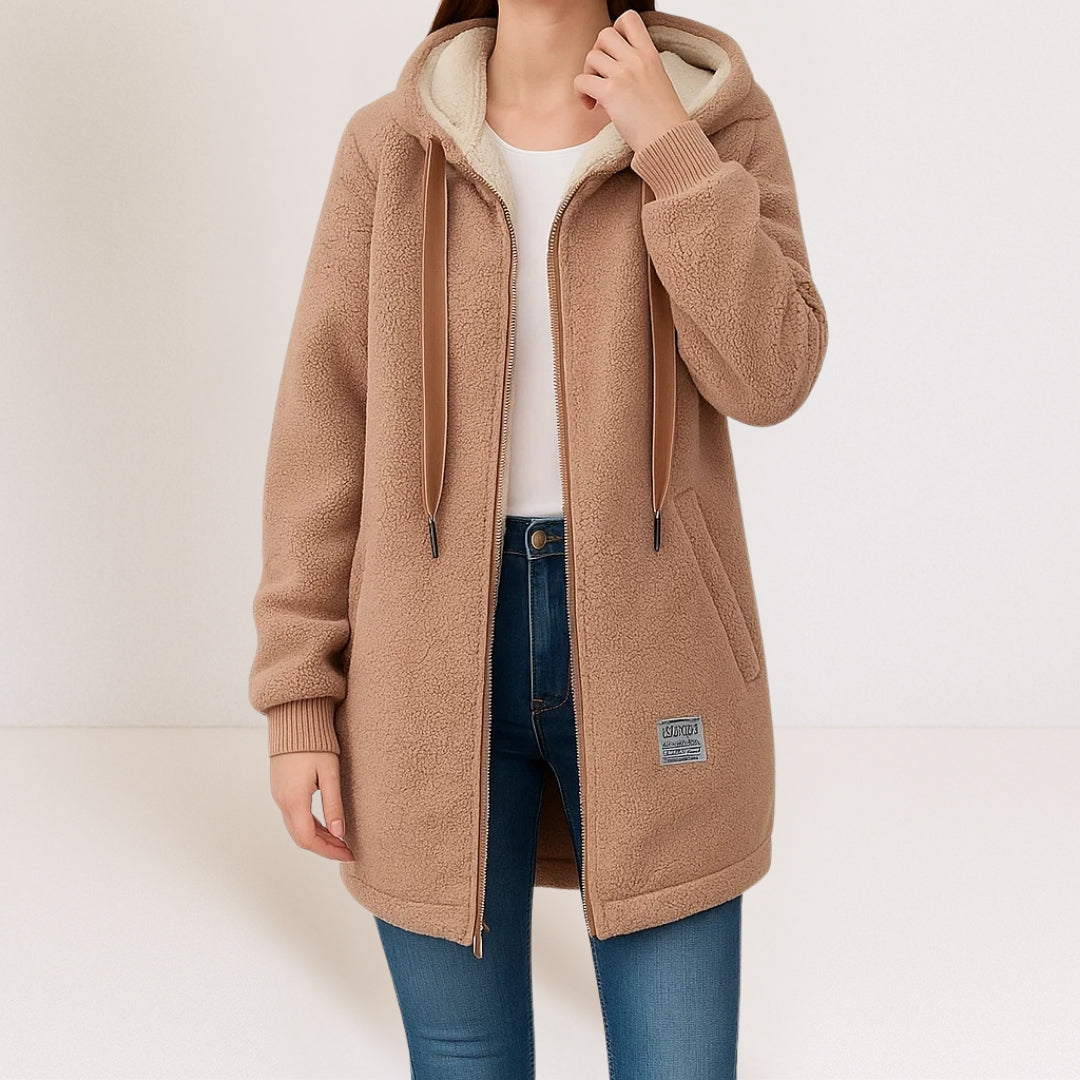 Giacca in pile da donna Phoebe, look completo