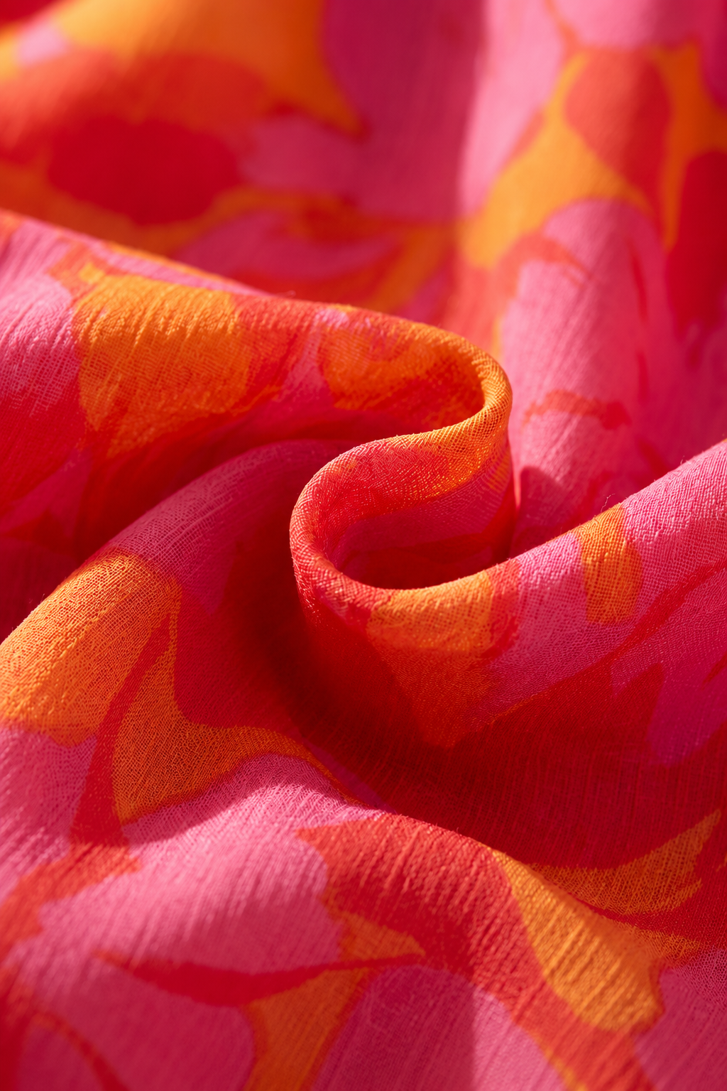 Olympe | Vestido fluido rosa y naranja
