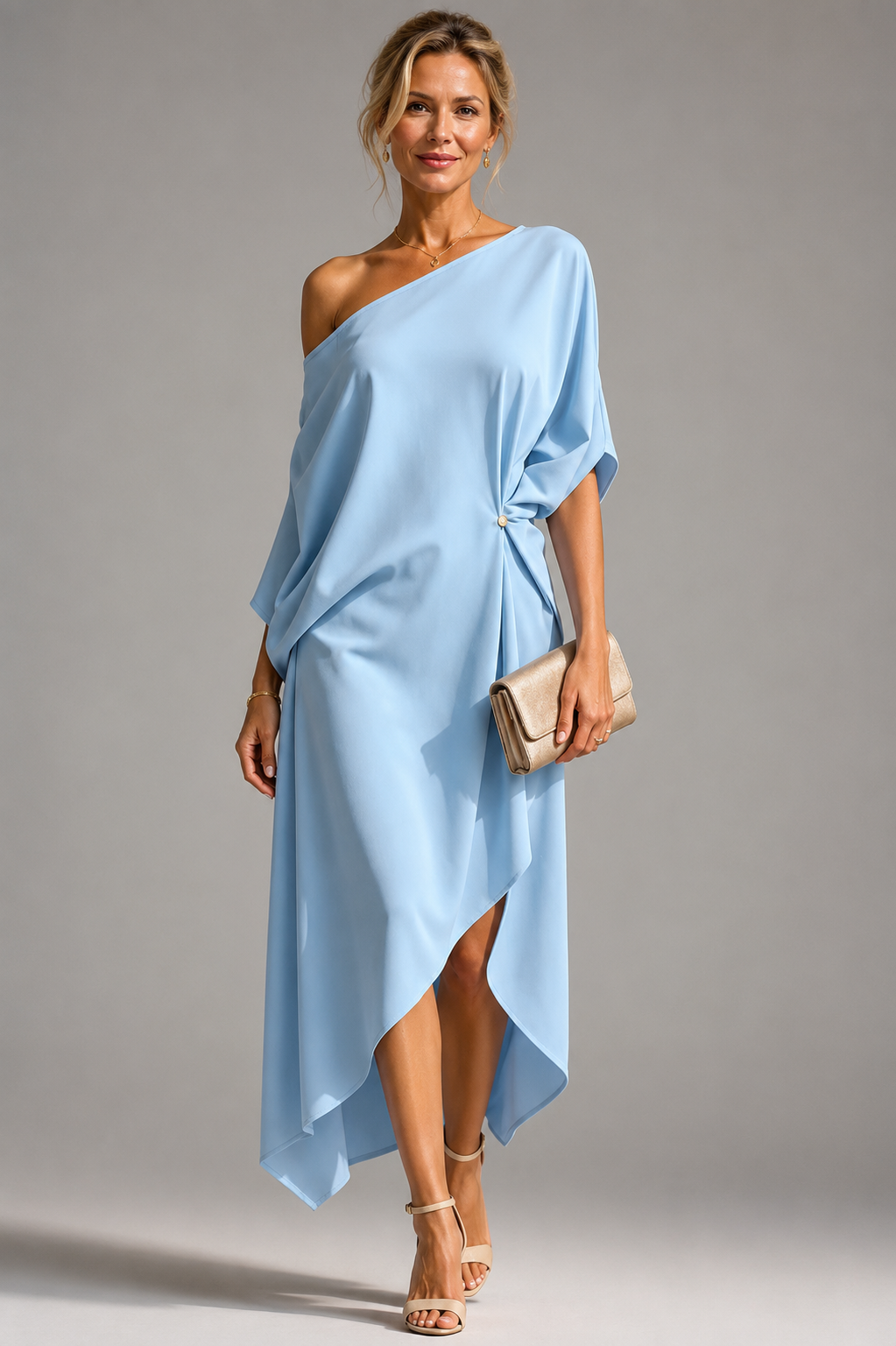 Camila | Vestido fluido asimétrico