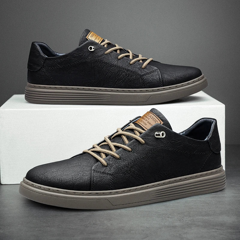 Zapatillas Oxford de piel