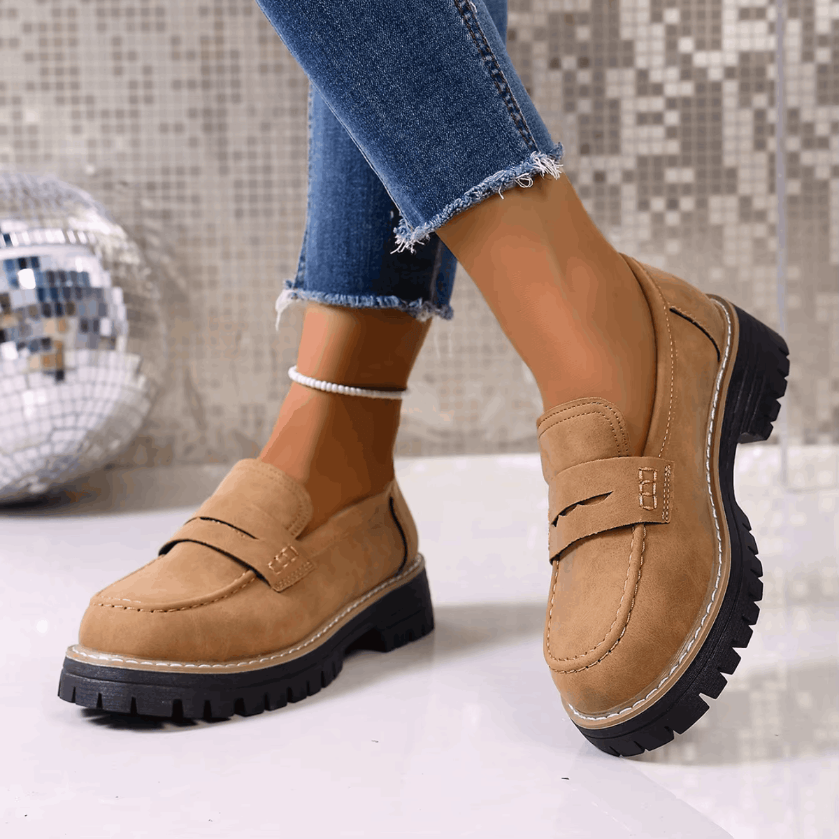 Beatriz | Mocasines de plataforma estilo clásico