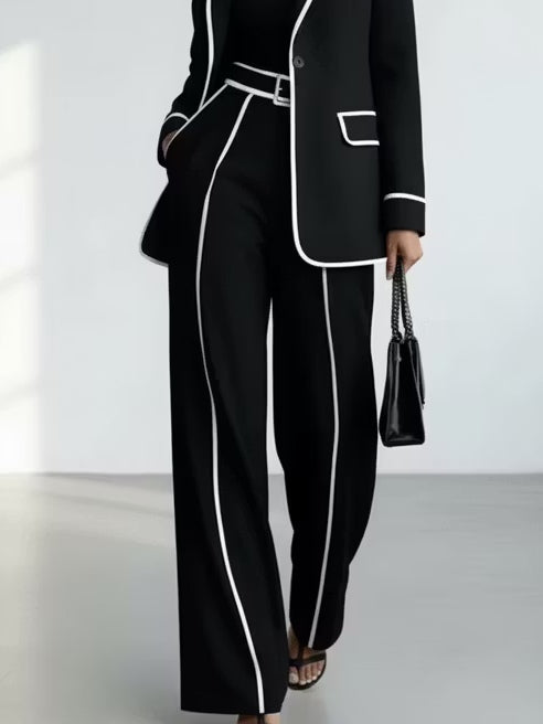 REAL | Conjunto negro de dos piezas