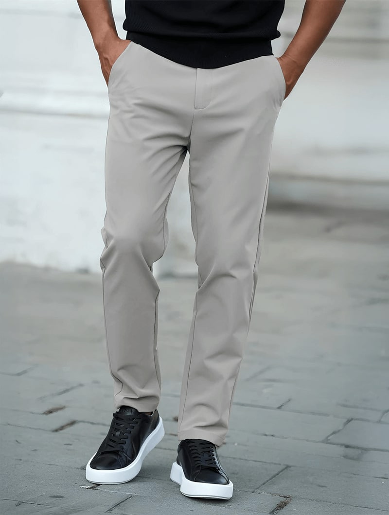 Rocío | Pantalones rectos grises