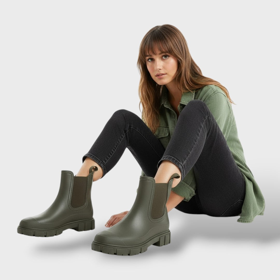 Botas de agua impermeables para mujer