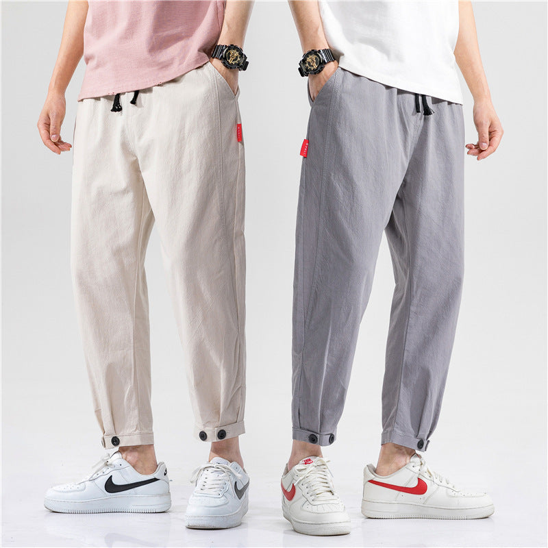 Theo | Pantalones ajustados de algodón