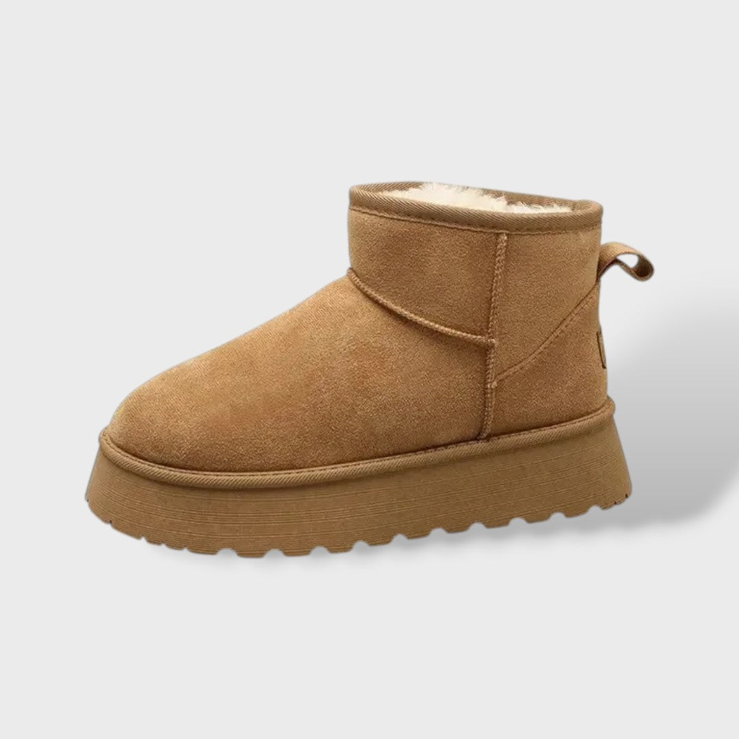 Botas de nieve de suela gruesa para mujer