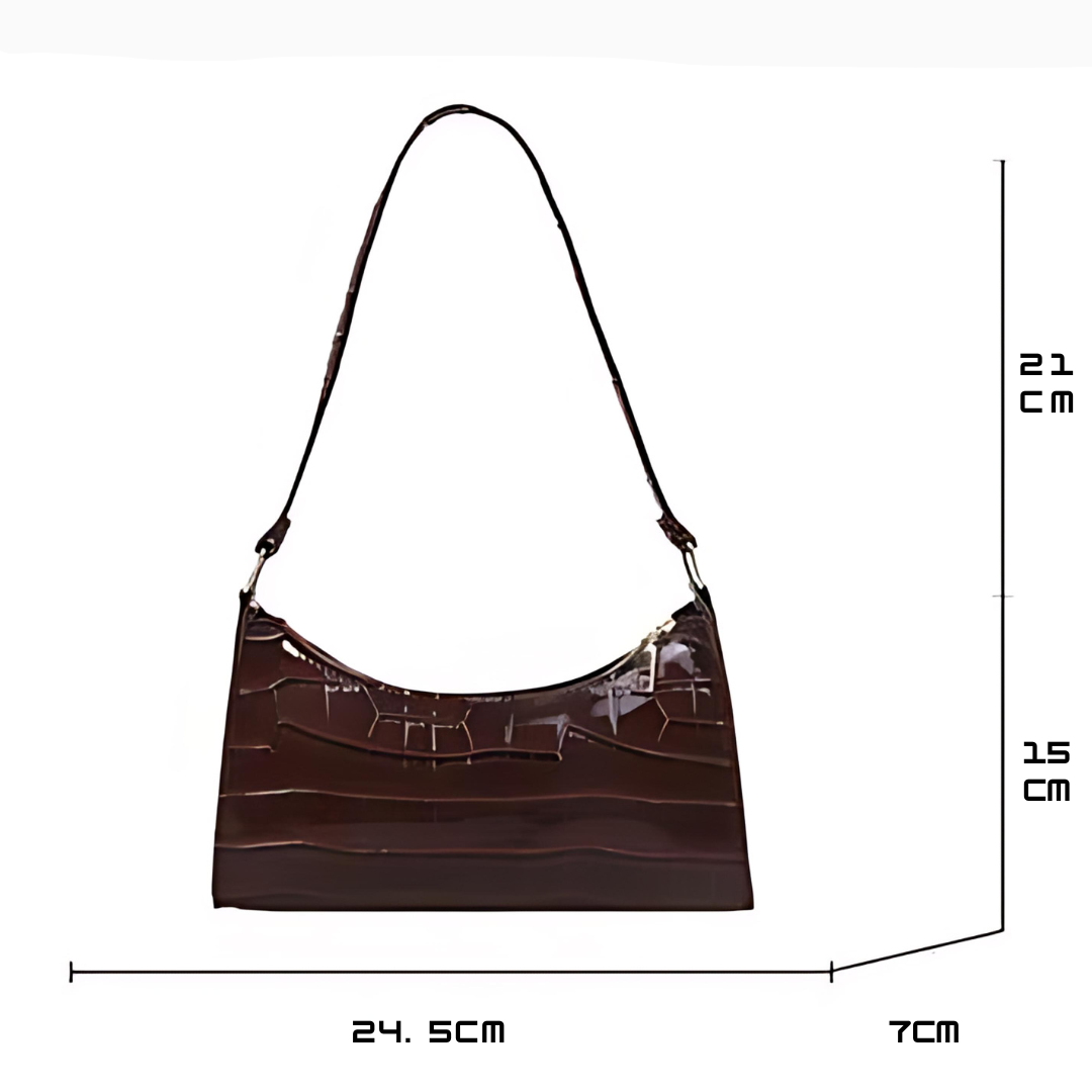 Tilly | Bolso de hombro efecto cocodrilo