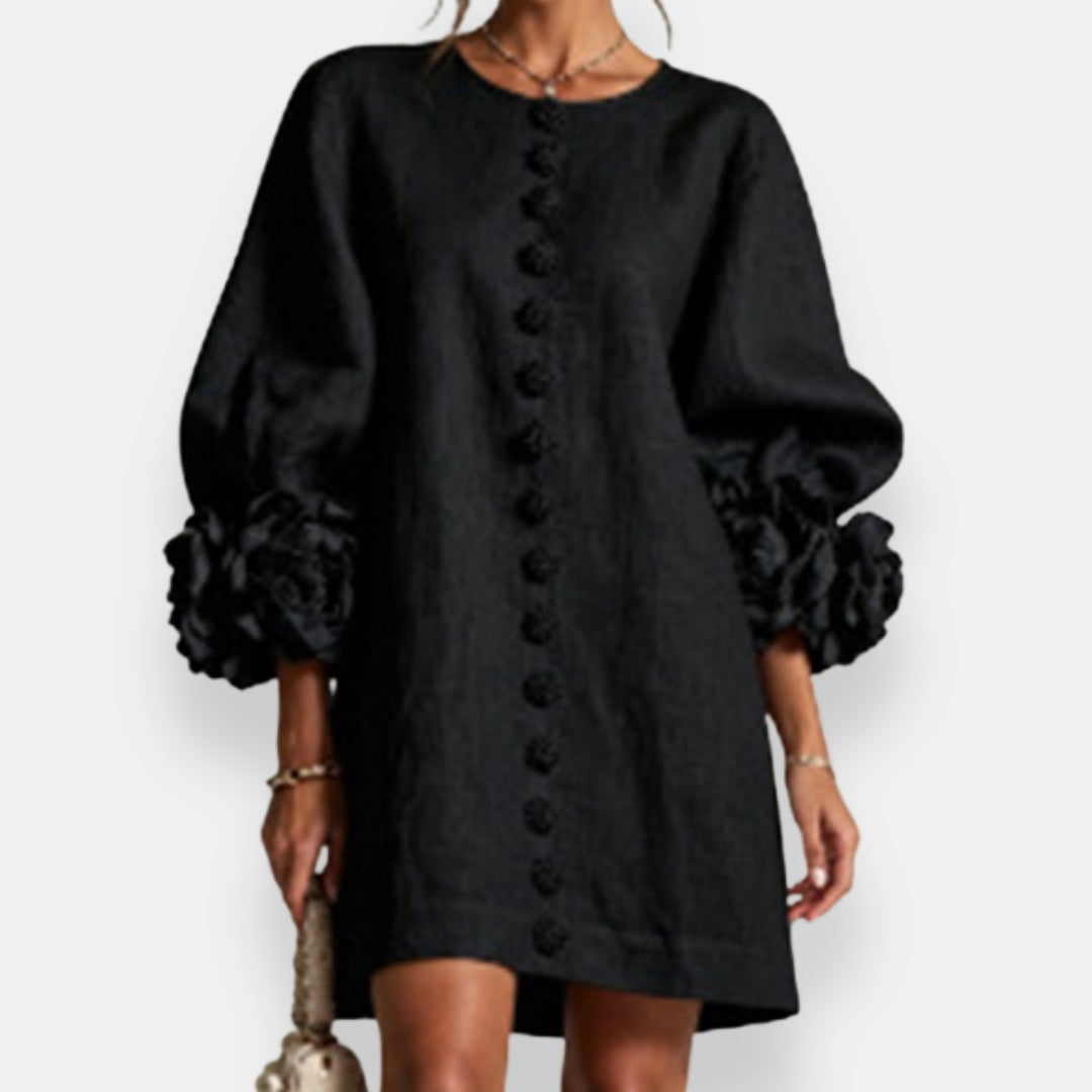 Clau | Vestido de flores en relieve