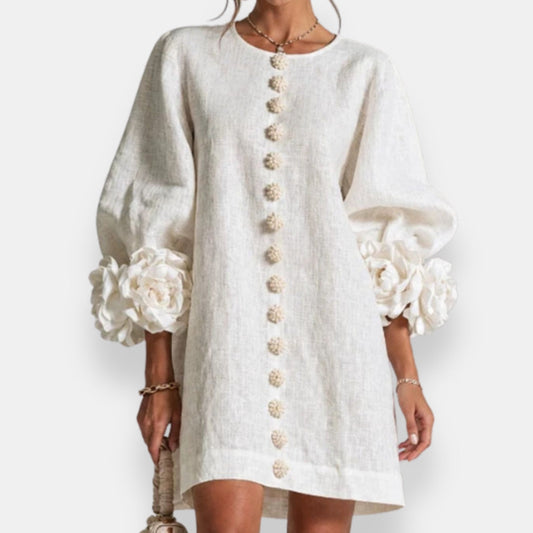 Clau | Vestido de flores en relieve