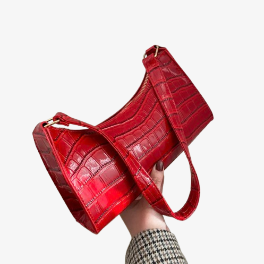 Tilly | Bolso de hombro efecto cocodrilo