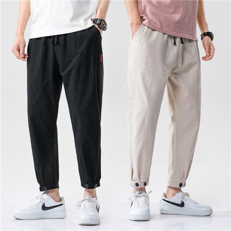 Theo | Pantalones ajustados de algodón
