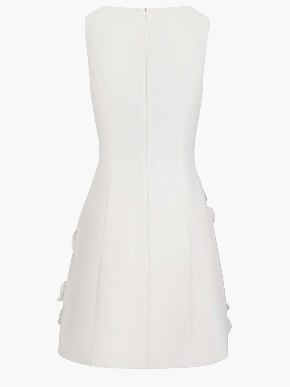 Minivestido elegante sin mangas con abertura