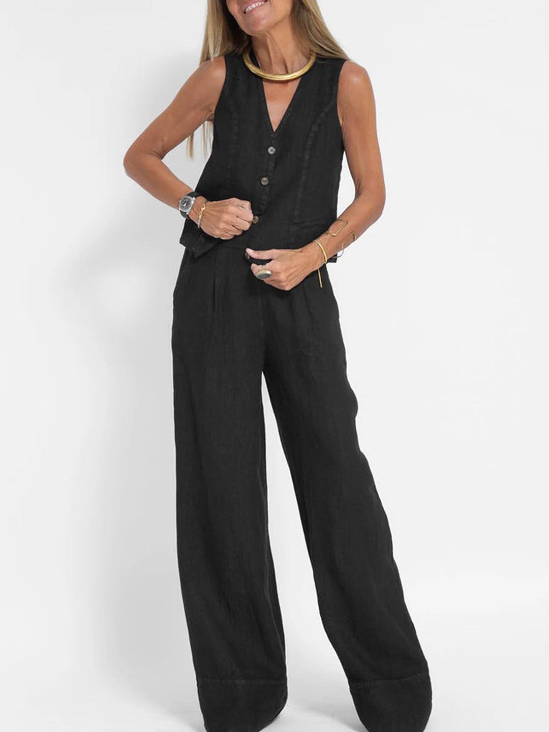 Conjunto de chaleco y pantalón