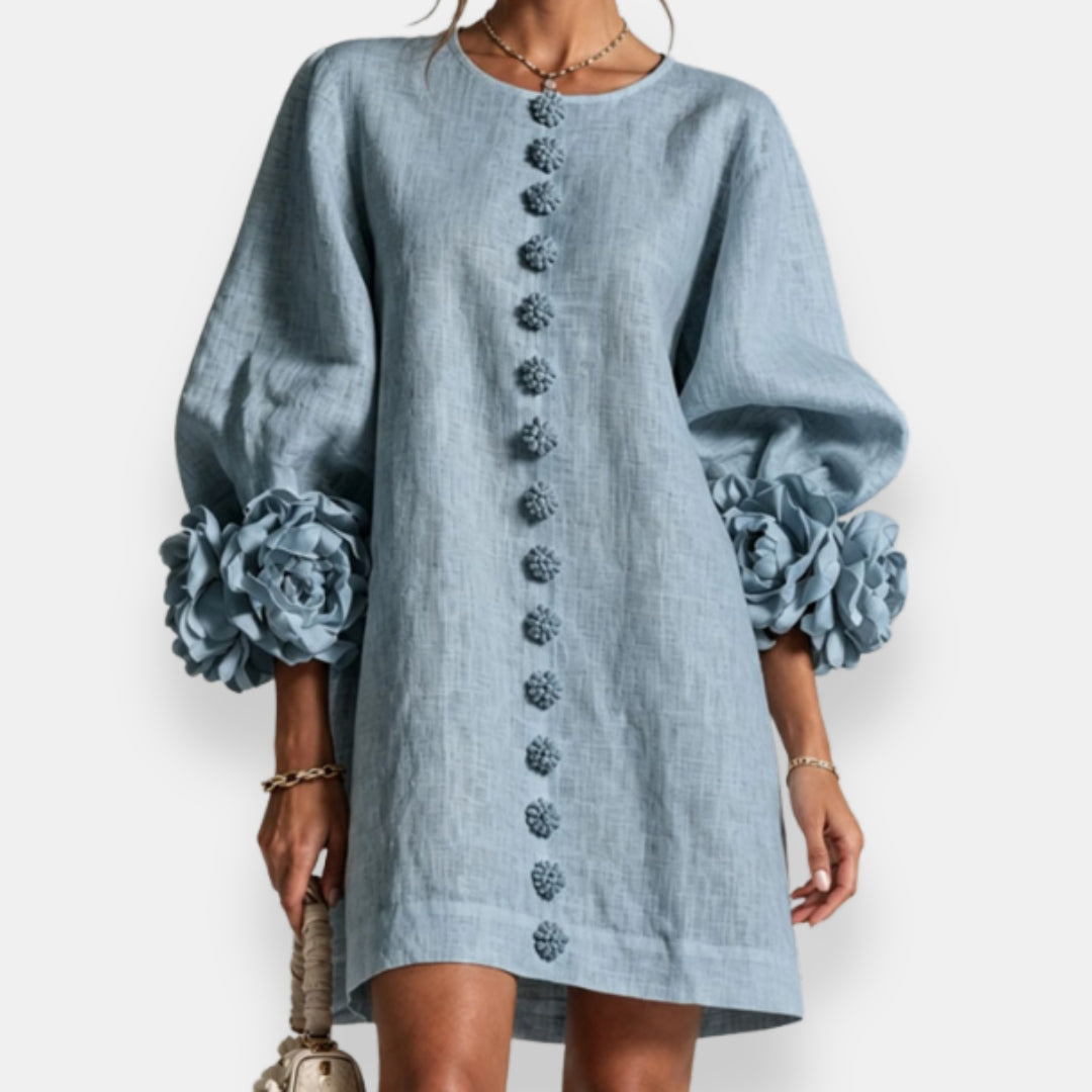 Clau | Vestido de flores en relieve