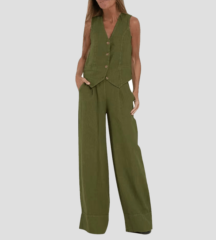 Conjunto de chaleco y pantalón