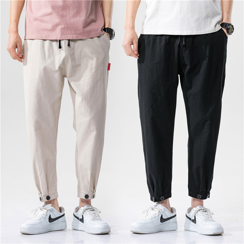 Theo | Pantalones ajustados de algodón