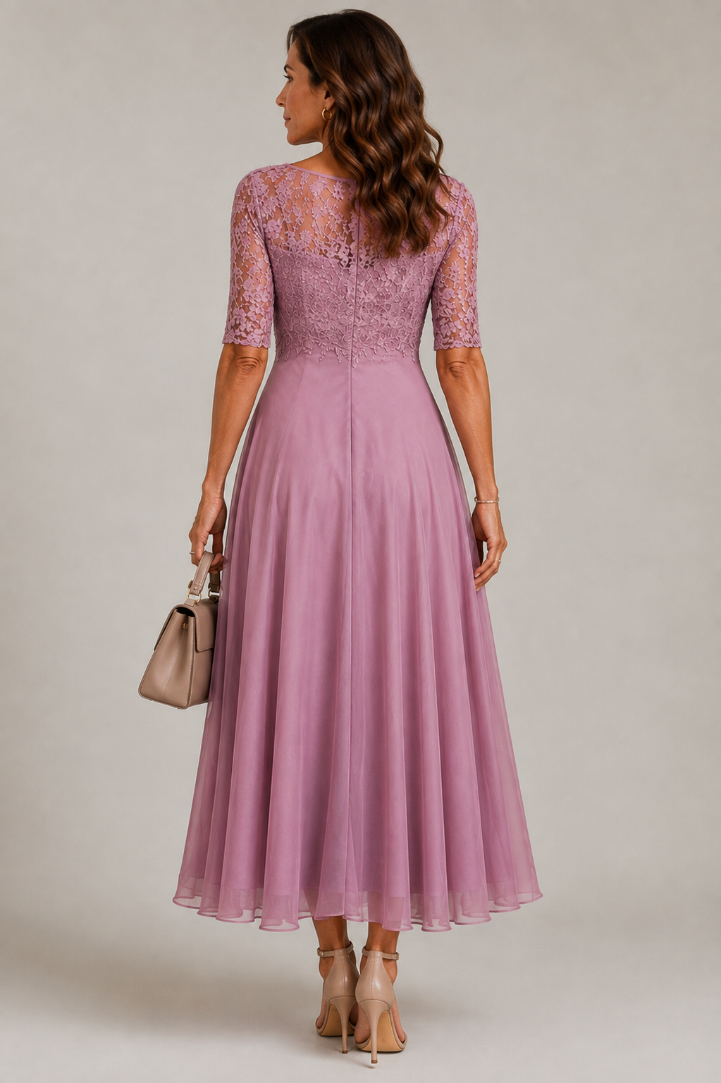 Celia | Vestido elegante con detalles de encaje