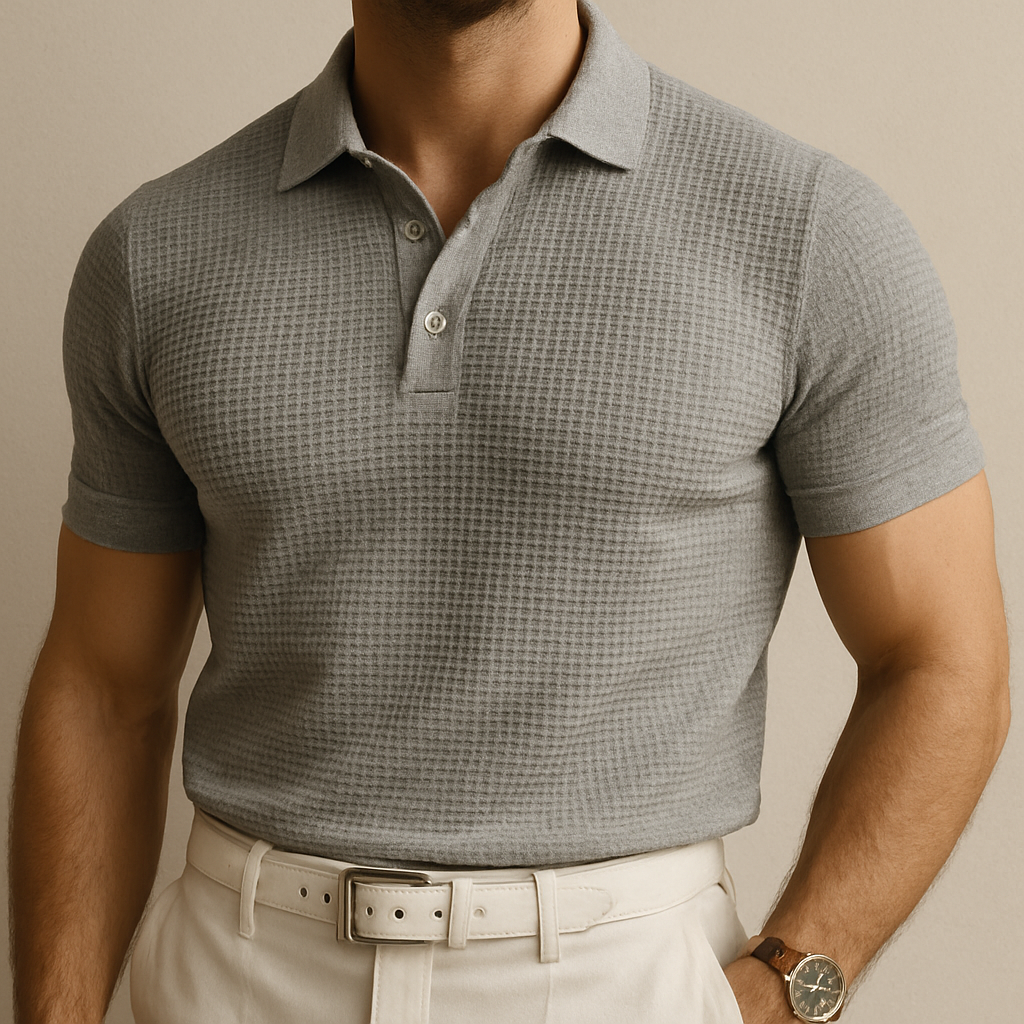 Polo de manga corta calado