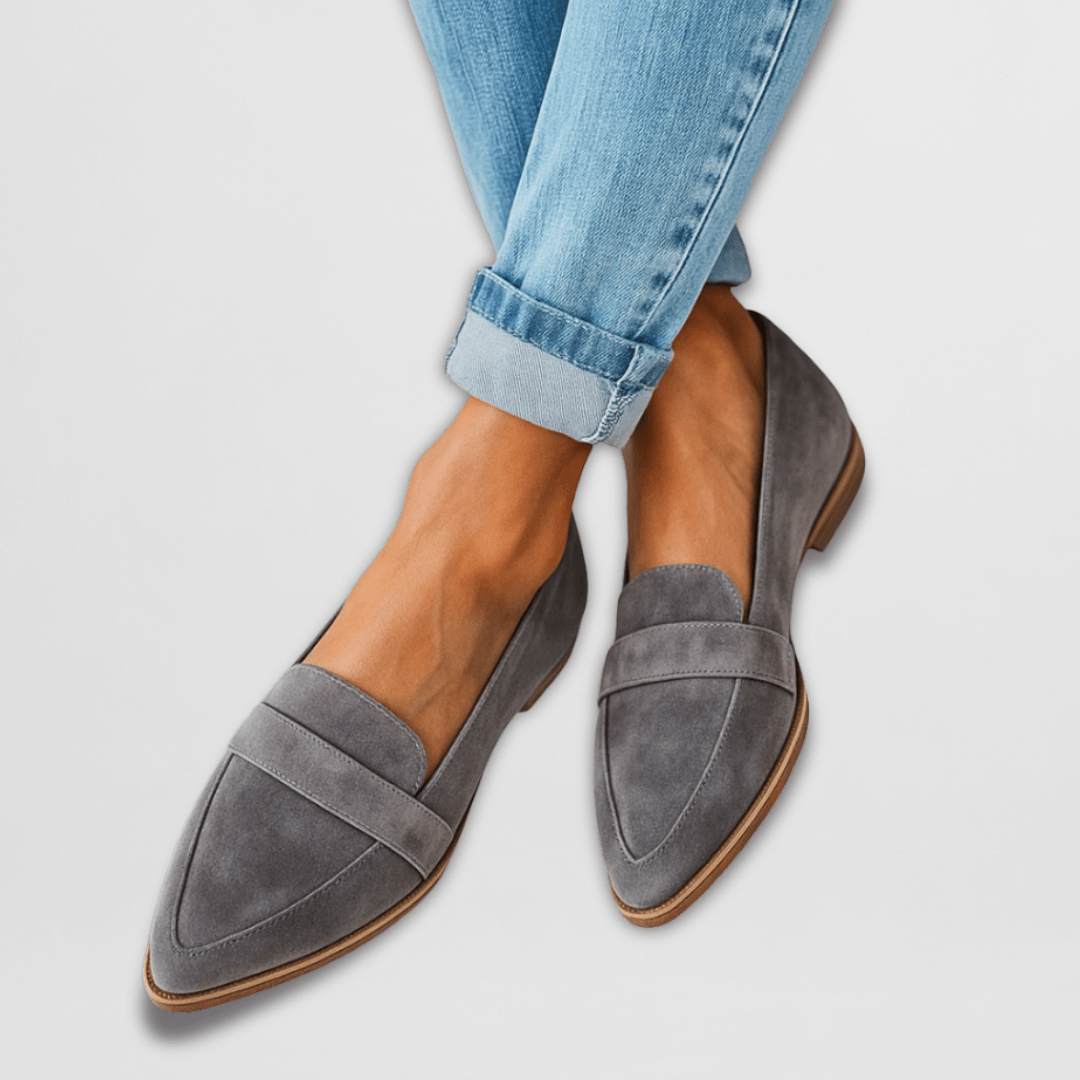 Teresa | Mocasines de efecto ante