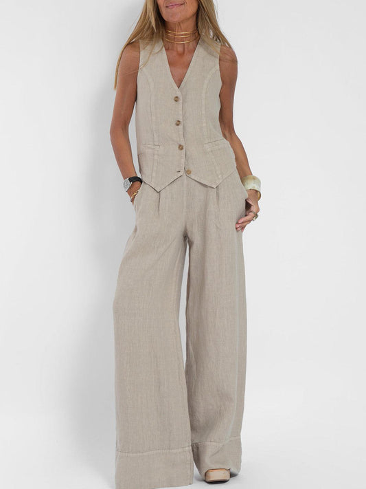 Conjunto de chaleco y pantalón