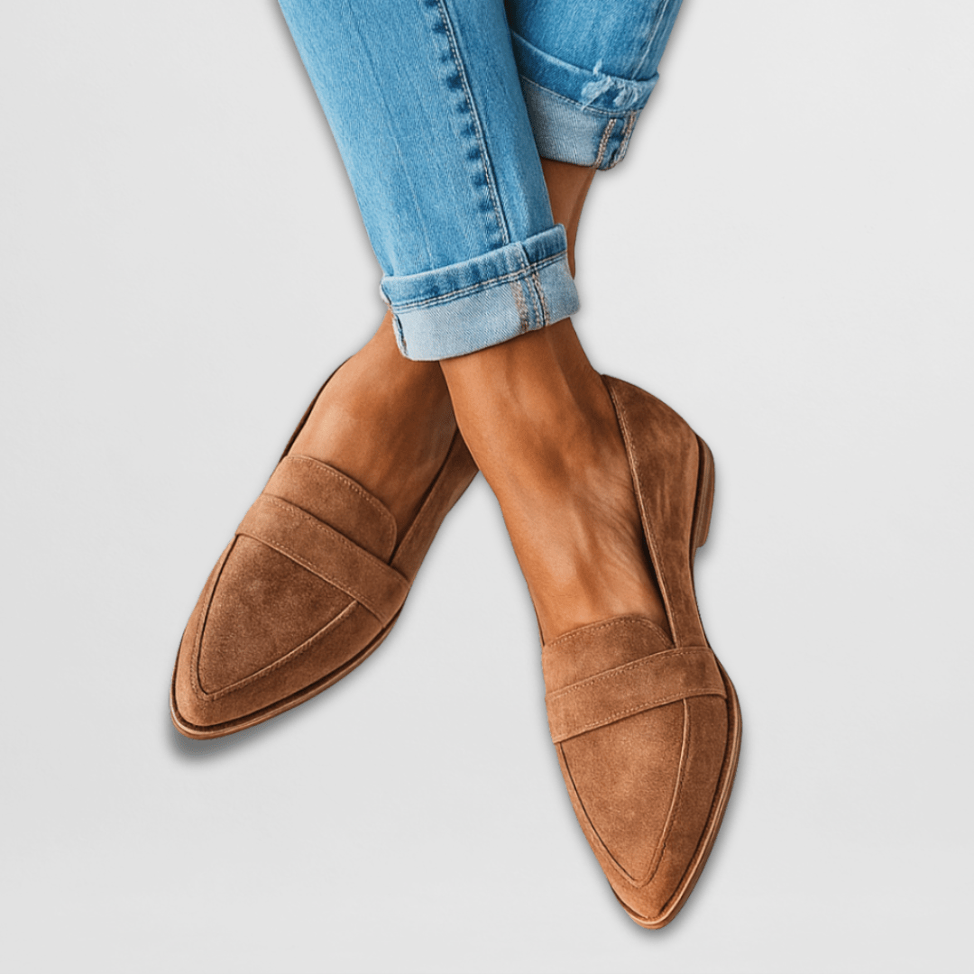 Teresa | Mocasines de efecto ante