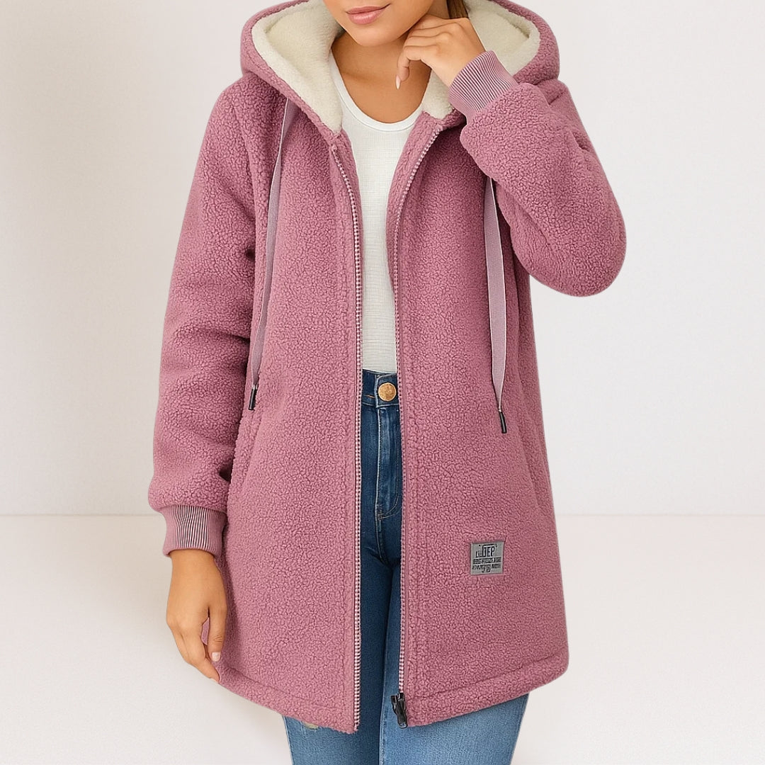 Giacca in pile da donna Phoebe, vista laterale