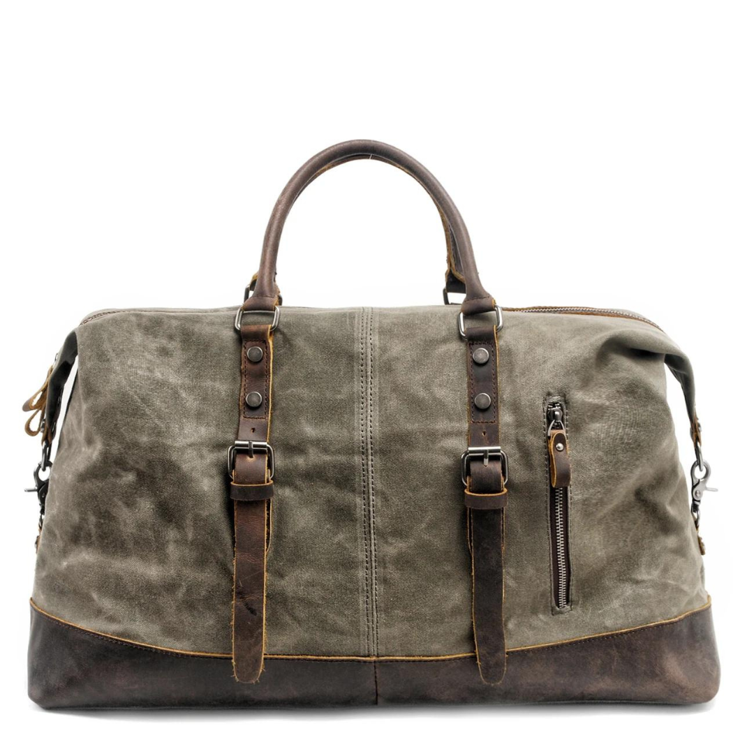 Kingsley | Bolsa de viaje de lona y piel