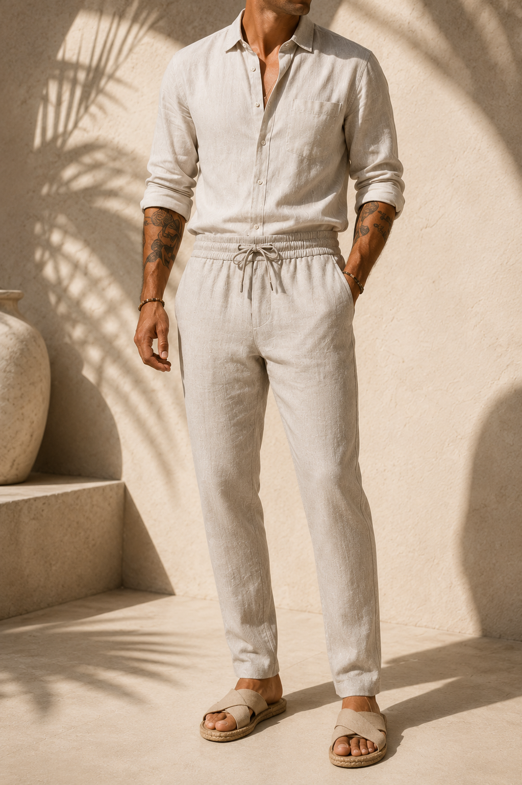 Mateo | Pantalones de playa de lino
