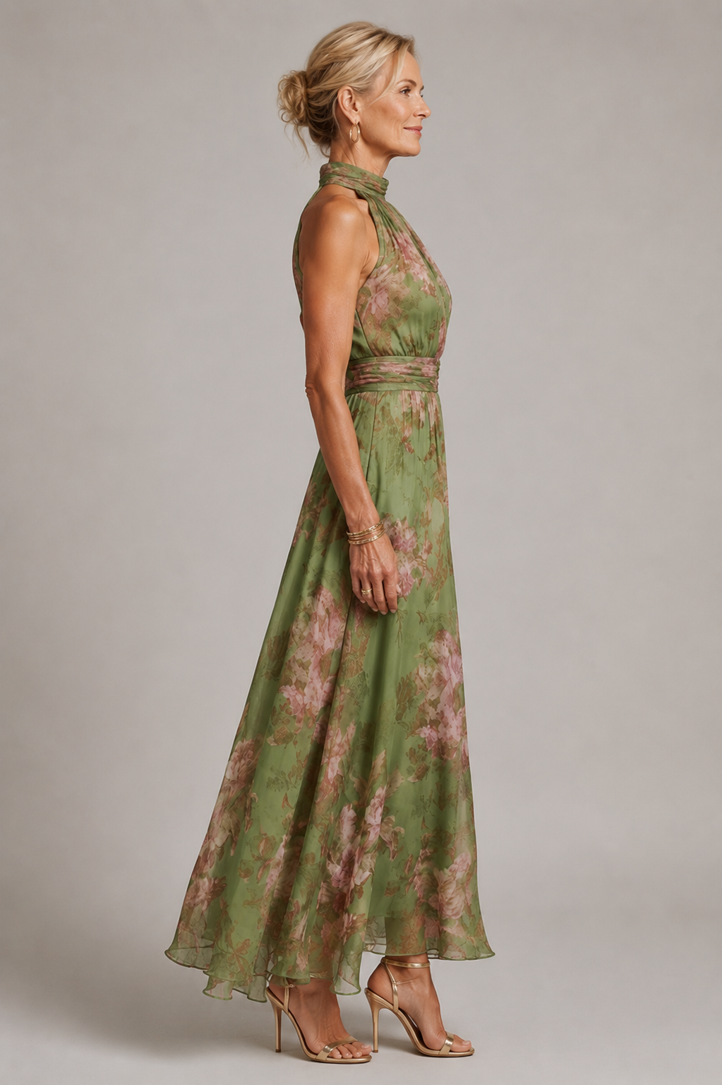 Julia | Vestido floral de cuello halter