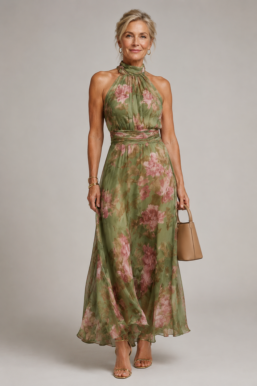 Julia | Vestido floral de cuello halter