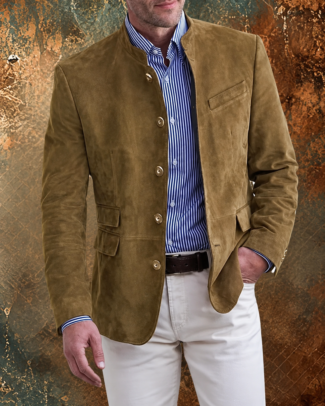 REAL | Chaqueta efecto ante