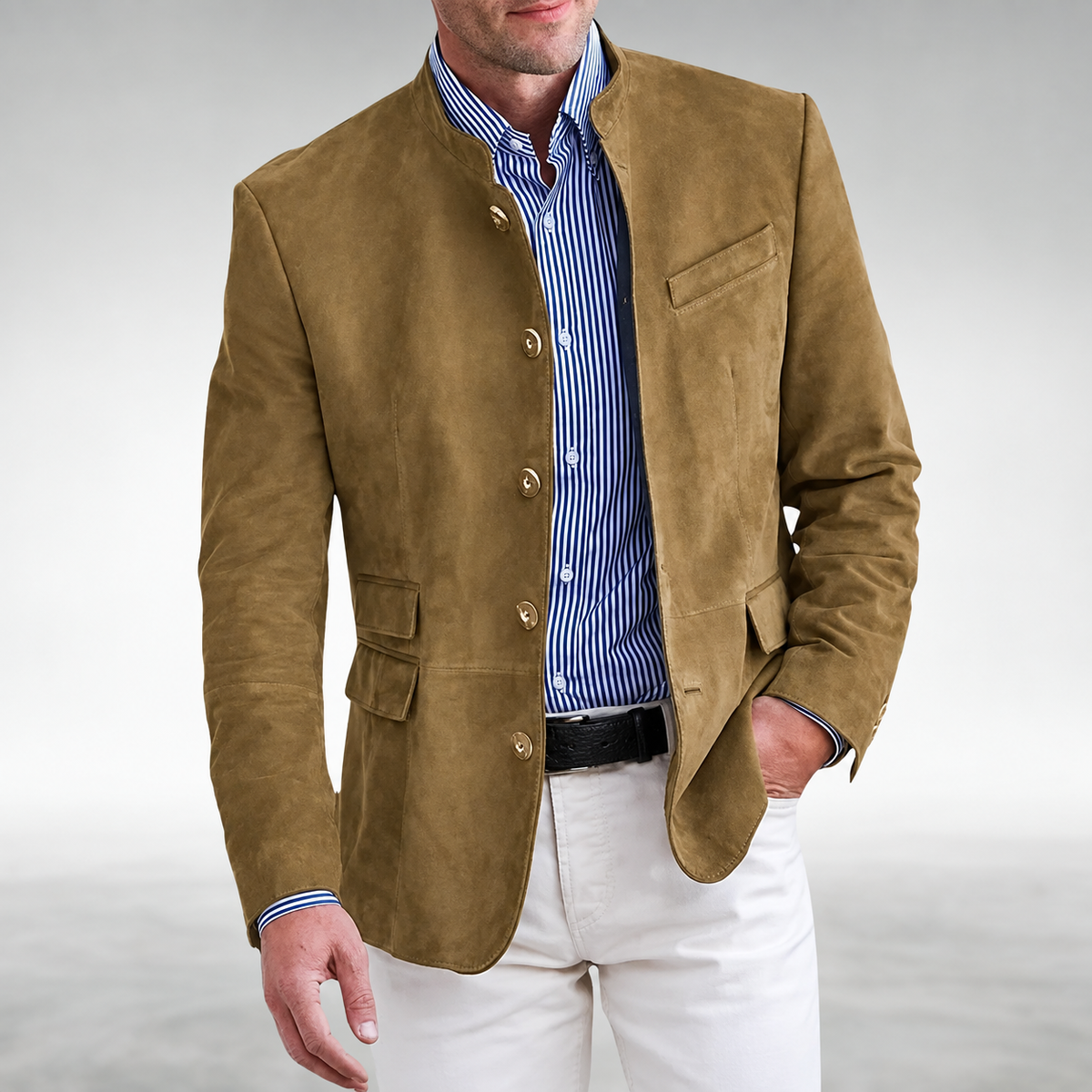 REAL | Chaqueta efecto ante
