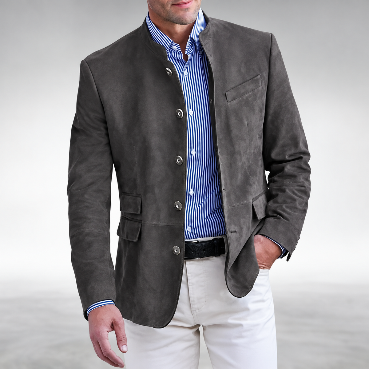 REAL | Chaqueta efecto ante