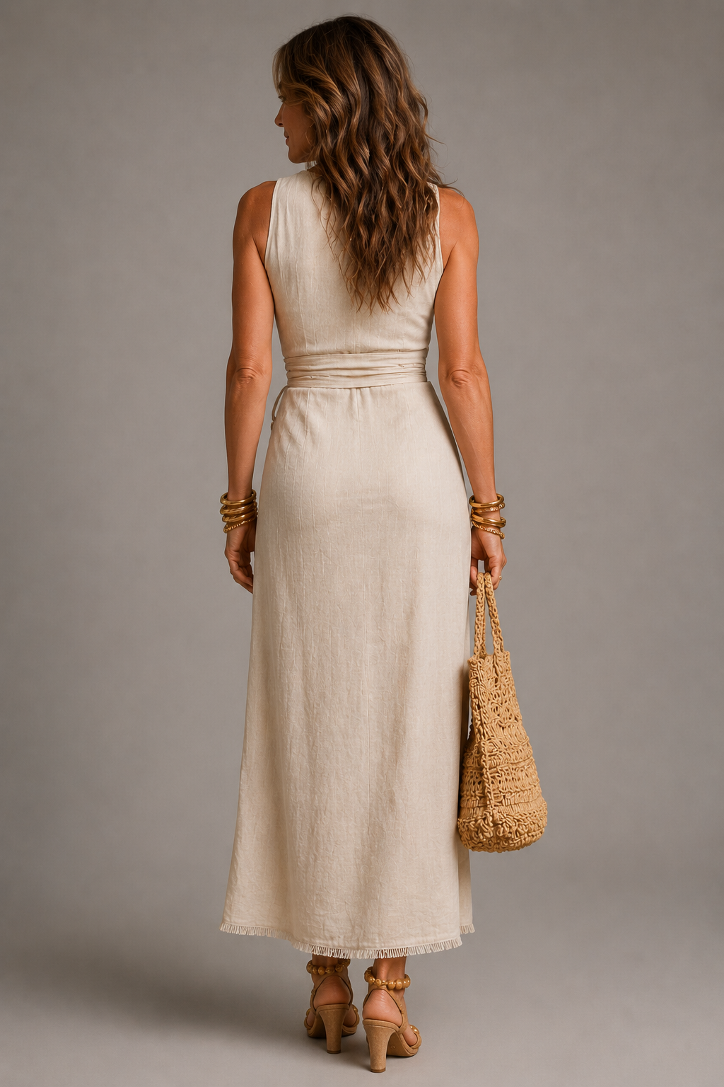 Clara | Vestido cruzado atemporal con encaje