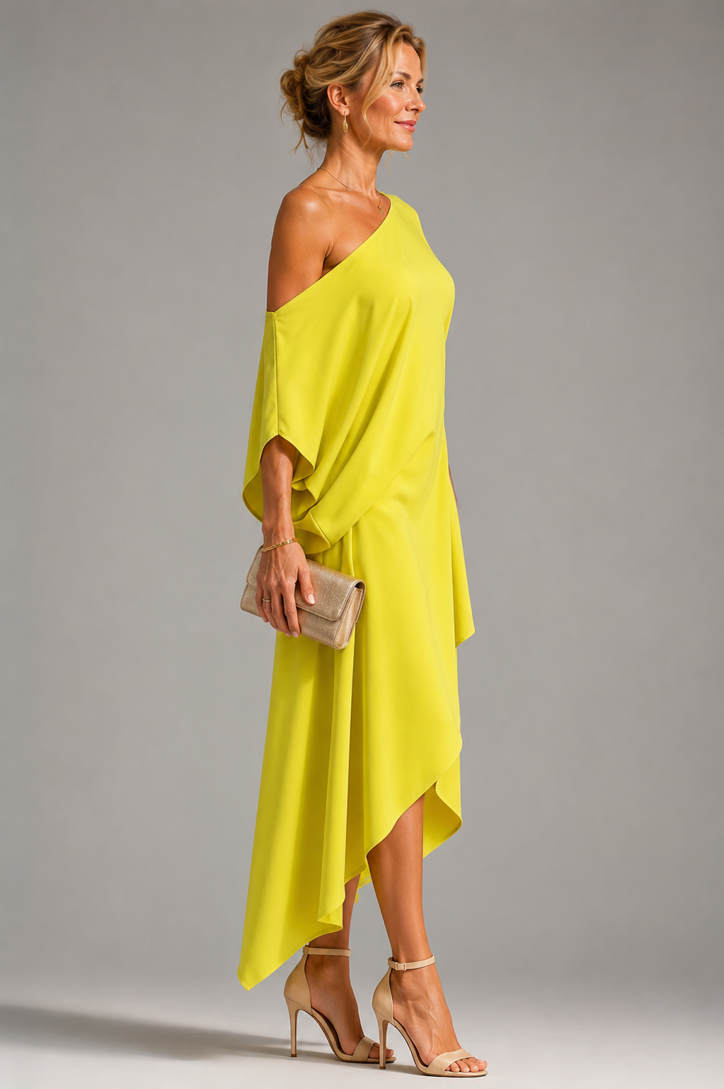 Camila | Vestido fluido asimétrico
