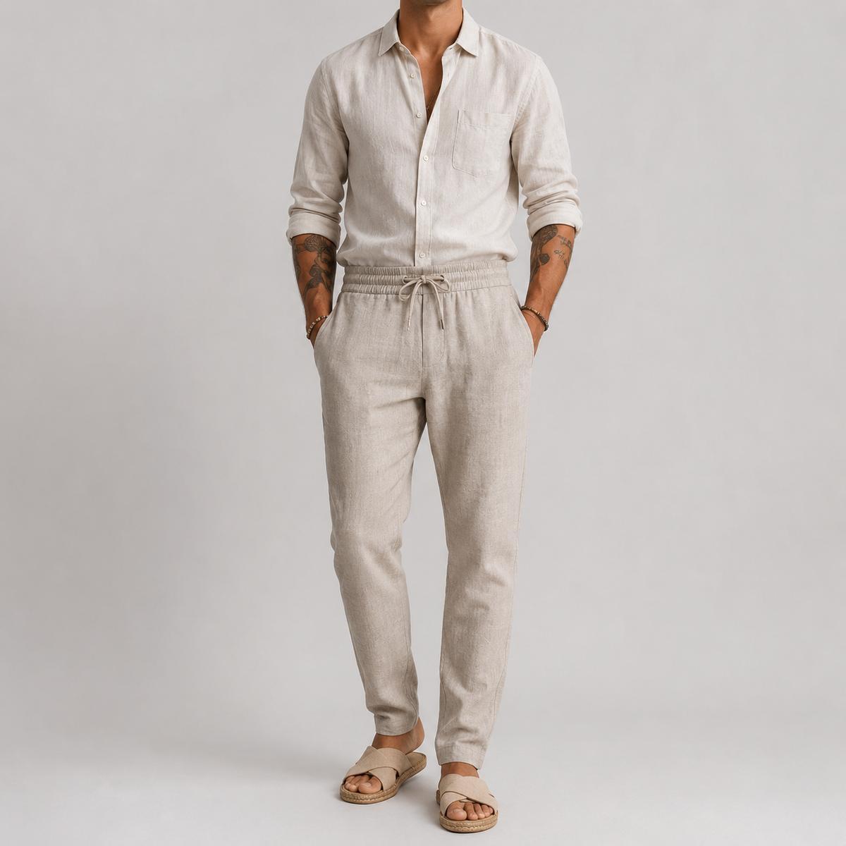 Mateo | Pantalones de playa de lino