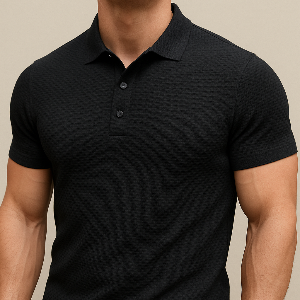 Polo de manga corta calado
