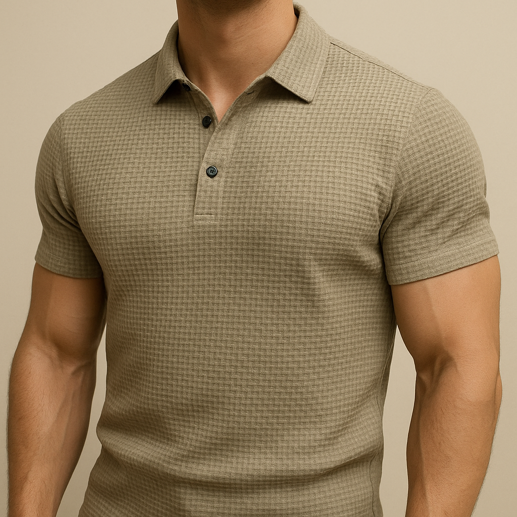 Polo de manga corta calado