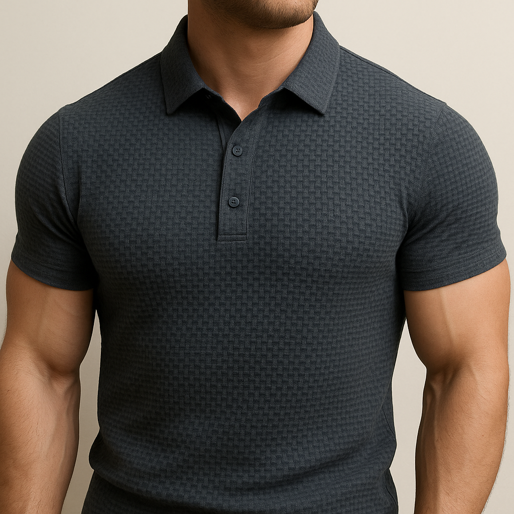 Polo de manga corta calado