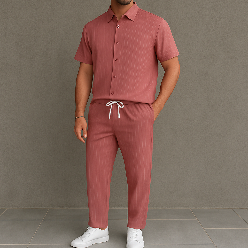 Conjunto de camisa abotonada y pantalón
