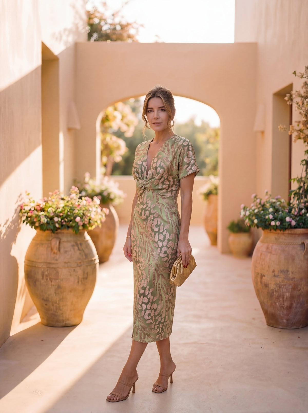 Antonella | Vestido elegante de tejido ligero