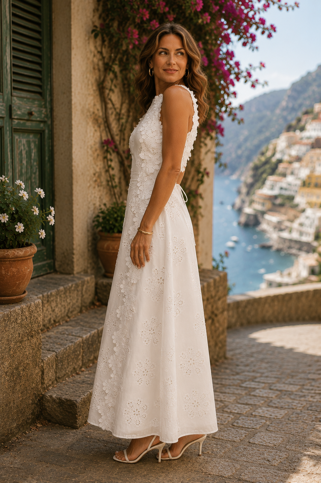 Della | Vestido largo bordado