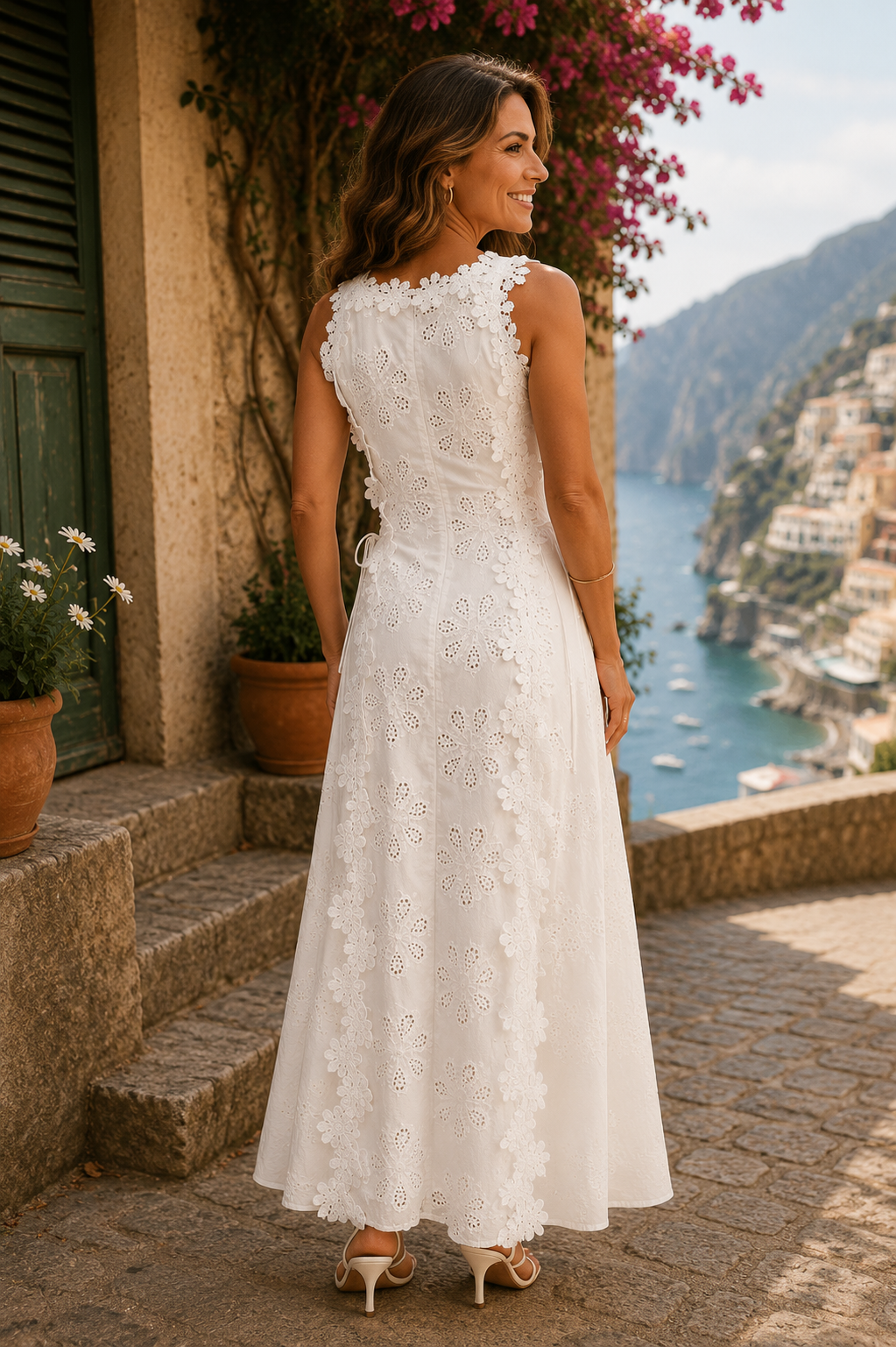 Della | Vestido largo bordado