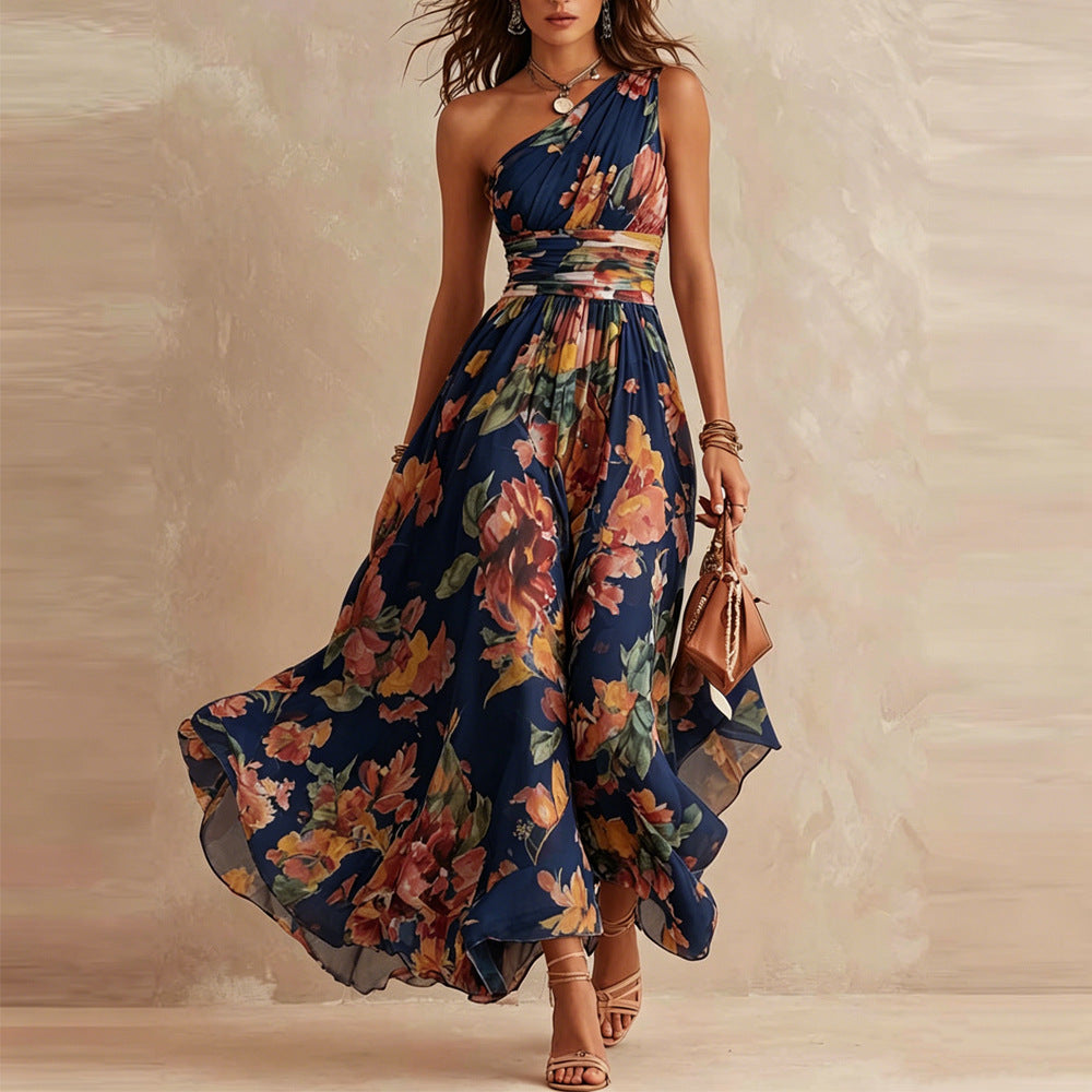 Aurora | Vestido floral asimétrico