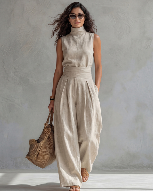 María | Conjunto de pantalón palazzo y top