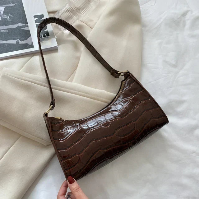 Tilly | Bolso de hombro efecto cocodrilo