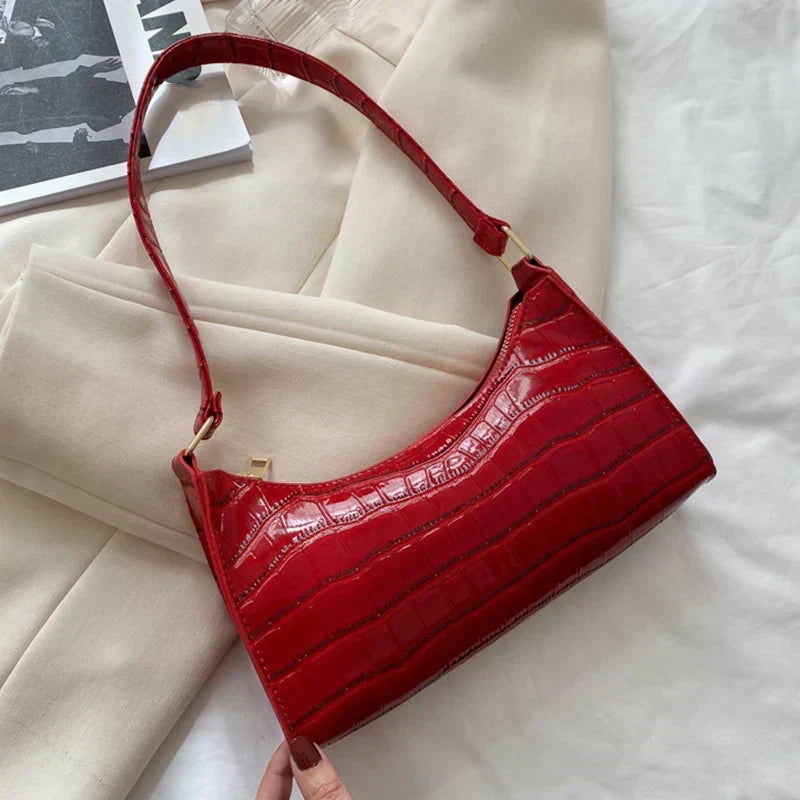 Tilly | Bolso de hombro efecto cocodrilo