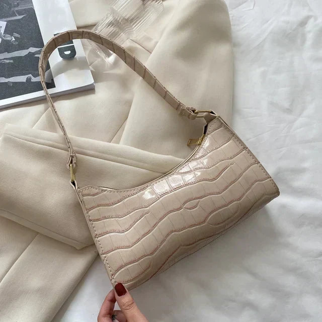 Tilly | Bolso de hombro efecto cocodrilo