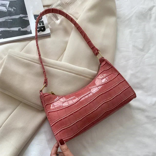 Tilly | Bolso de hombro efecto cocodrilo