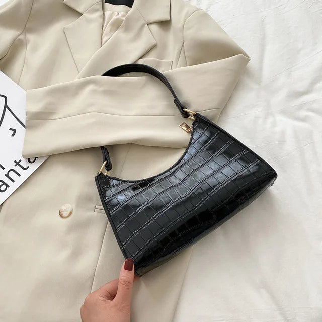 Tilly | Bolso de hombro efecto cocodrilo